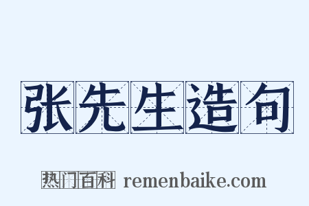 张先生造句是什么意思的图片